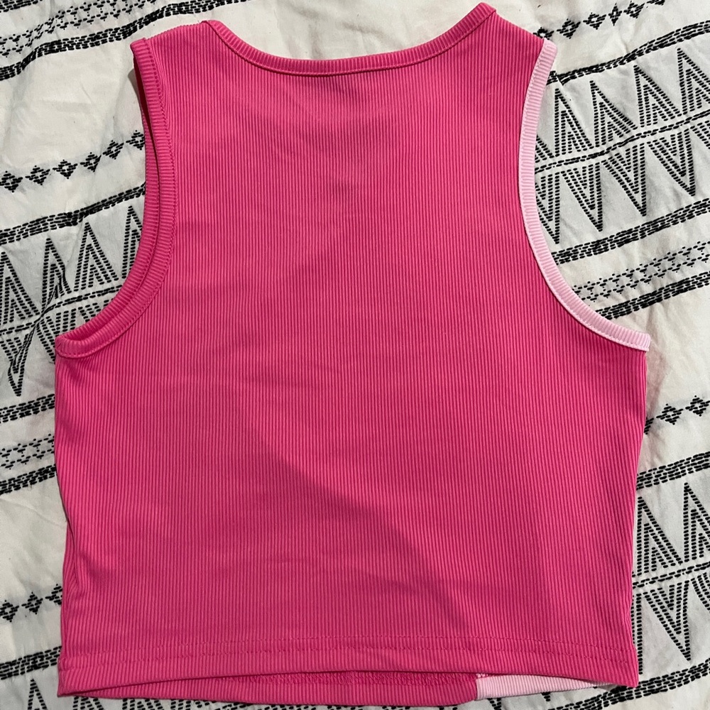 Color Block Ribbed Knit Tank Top - Picture 3 of 3